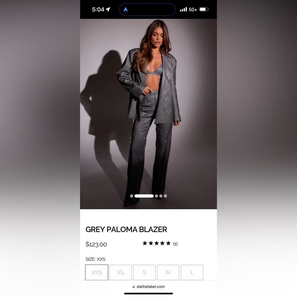 SLA The Label grey paloma blazer
